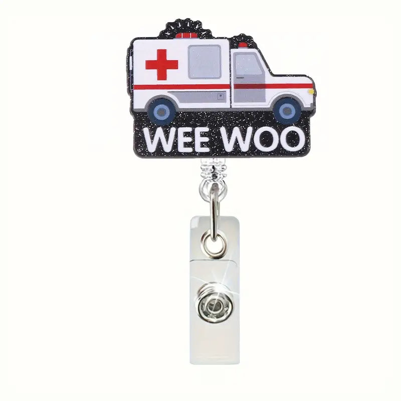 Badge Holder - Ambulance - Wee Woo *CUSTOMIZABLE*